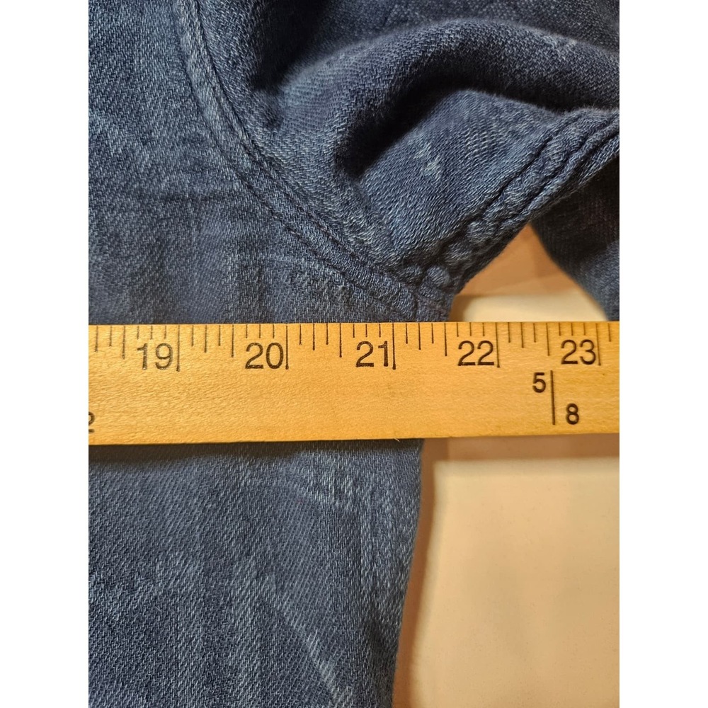 Roark Blue Aztec Native Pattern Flannel Shirt Men… - image 11